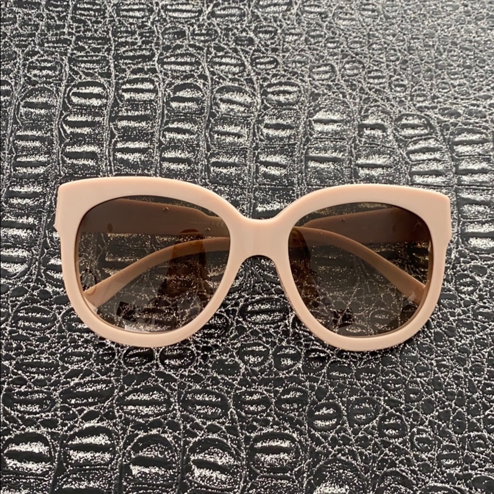 Stella McCartney nude beige plastic sunglasses